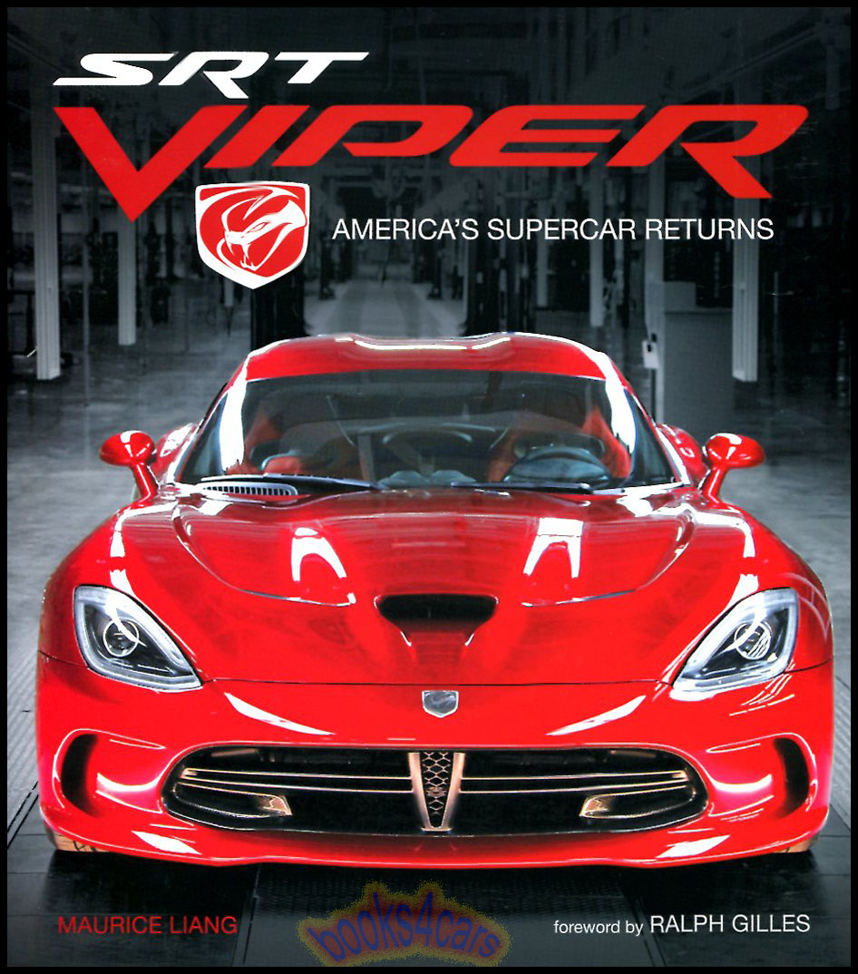 SRT Viper America's Supercar Returns by Maurice Liang History of the SRT Viper from its Dodge debut in 1992 until the new version being unleashed in 2012 with its full history of development and racing