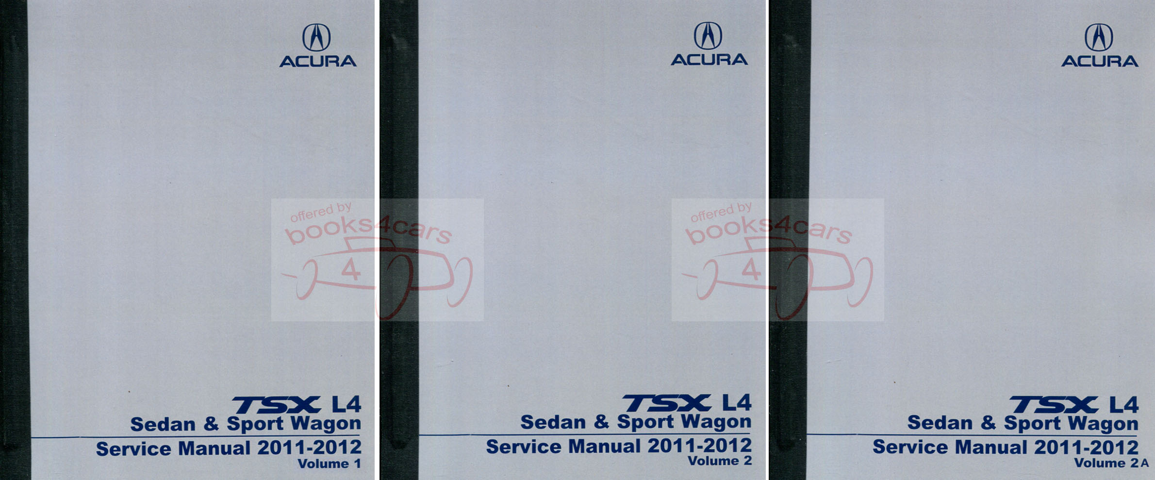 2011-12 Acura TSX L4 Shop Service Repair Manual by Honda