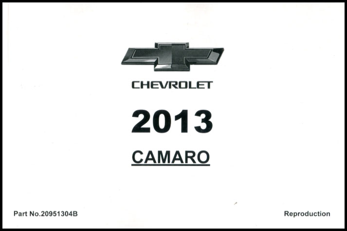 2013 Camaro Owners Manual by Chevrolet