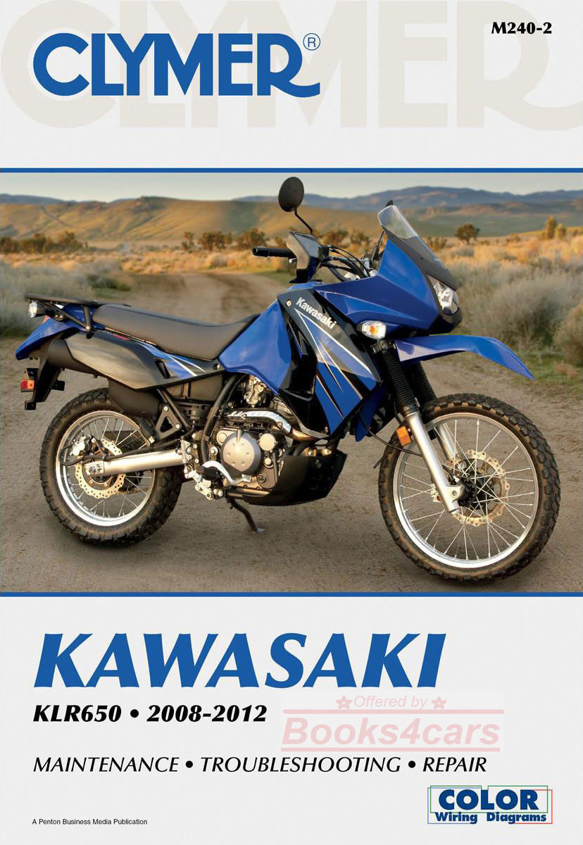 2008-2017 KLR650 Shop Service Repair Manual by Clymer for Kawasaki 312 pages for KLR 650