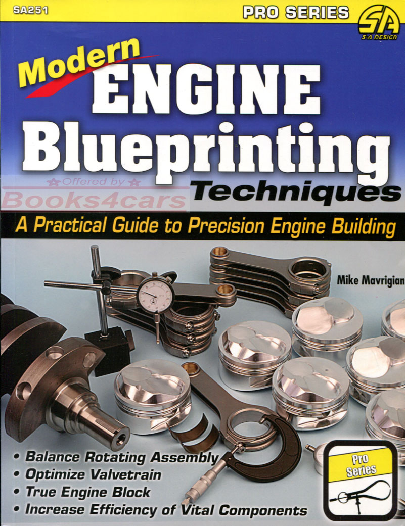 view cover of Modern Engine Blueprinting Techniques A Practical Guide to Precision Engine Building by M Mavrigian 192pgs 500+ color photos