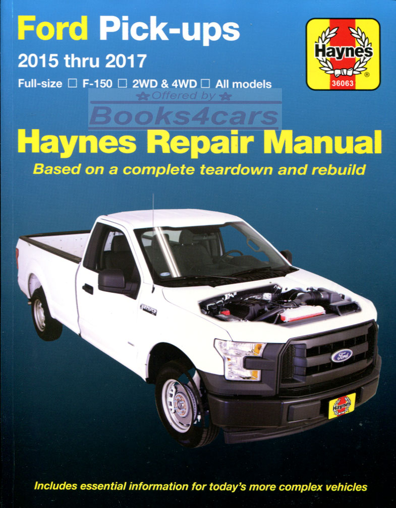 15-20 Ford F150 2WD & 4WD Gasoline Shop Service Repair Manual by Haynes 352 pgs