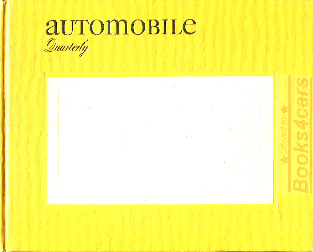 Volume 09, Issue 4 of Automobile Quarterly featuring Pininfarina Modulo, Hudson, Datsun 240Z.