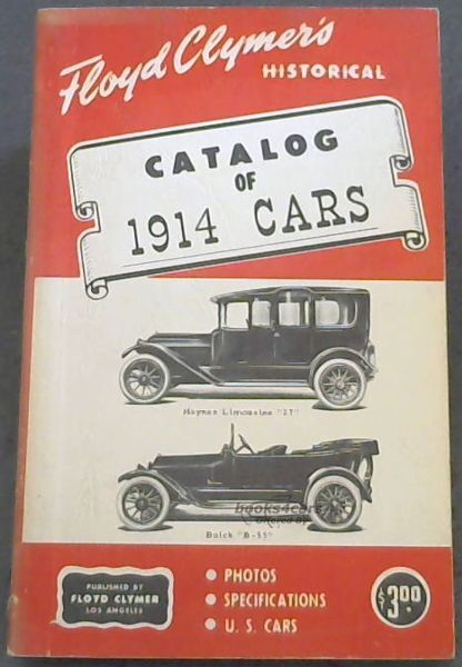 view cover of Floyd Clymers Historical Catalog of 1914 Cars