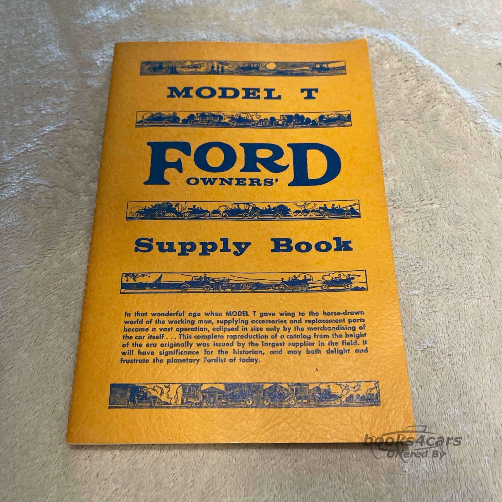 view cover of 1909-1927 Model T Ford Supply book parts & accesssories 128 pgs reprint of 1920 Western Auto Supply Catalog