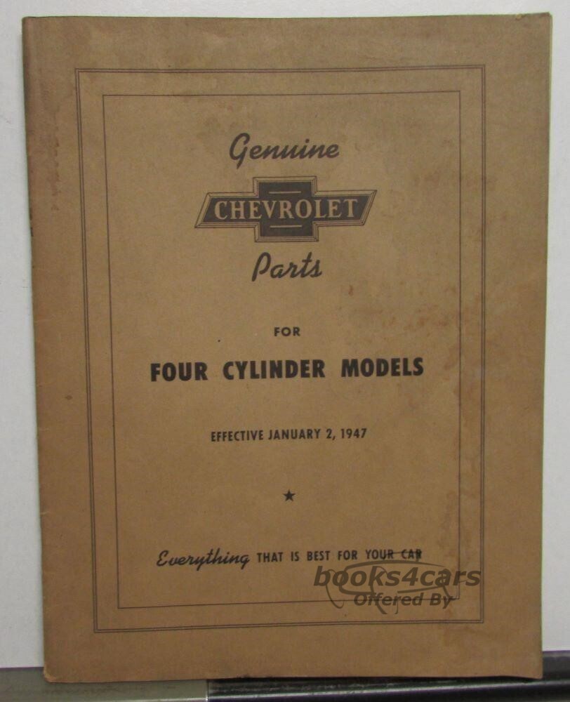 view cover of 1916-1928 Parts manual by Chevrolet for truck & car including models: H F FA FB 490 D T G Utility Express Superior Capital & National
