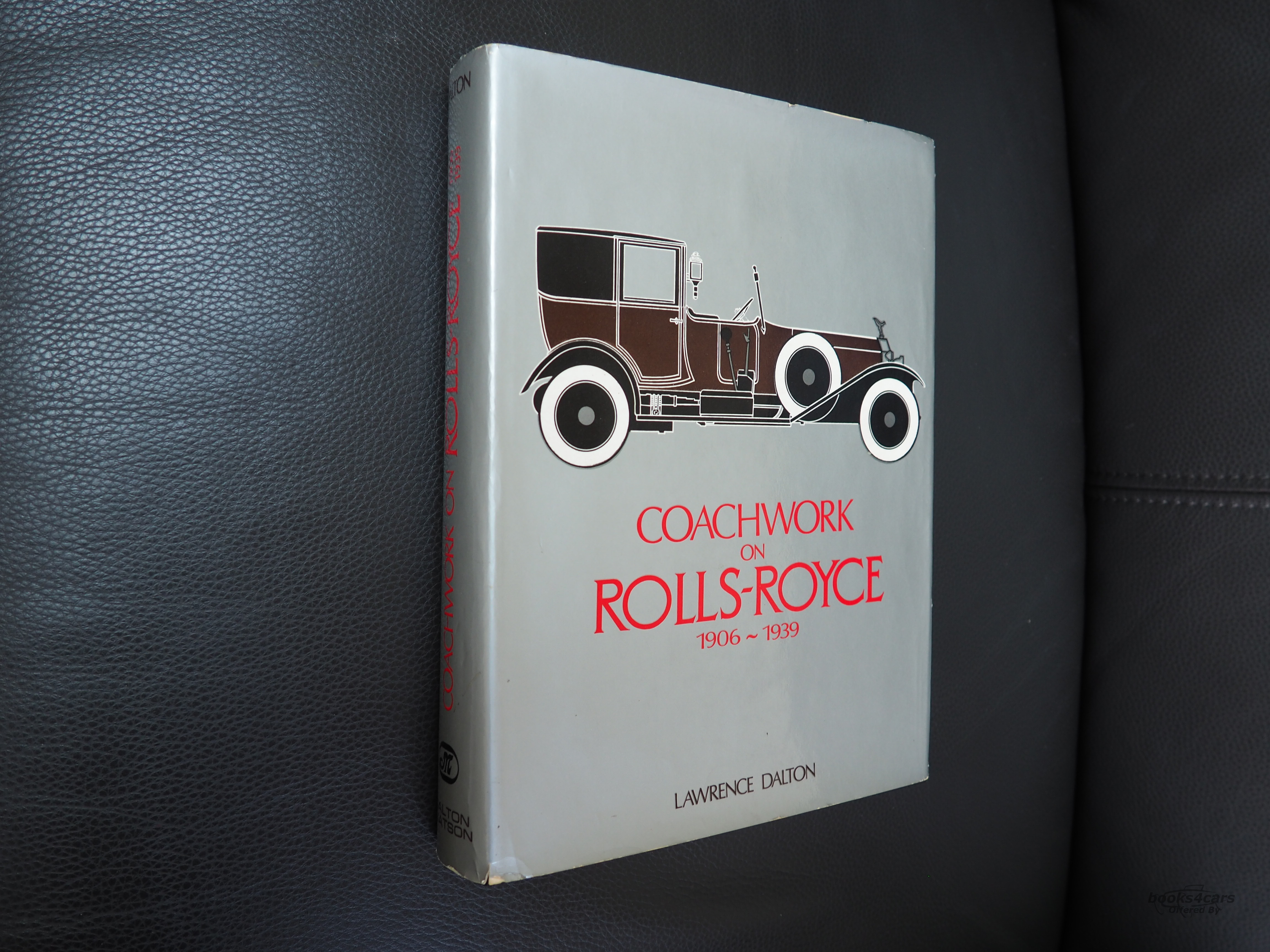 view cover of 1906-1939 Coachwork on Rolls Royce Collectors Book by Lawrence Dalton 448 hardbound pages
