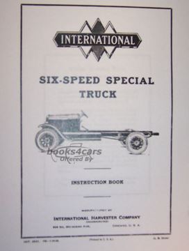 view cover of Six-Speed Special Owners manual by International Truck