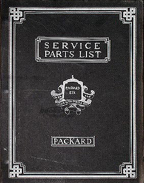 view cover of 1926-1927 Six 6 Parts Book by Pontiac