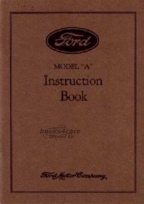 view cover of 1929 Owners manual for Model A by Ford