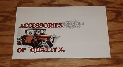 view cover of 1930-1931 Ford Model A Accessory Sales Brochure
