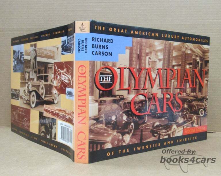 view cover of The Olympian Cars: The Great American Luxury Automobiles of the Twenties & Thirties Beautifully illustrated History book 270 hardbound pages by R.B. Carson