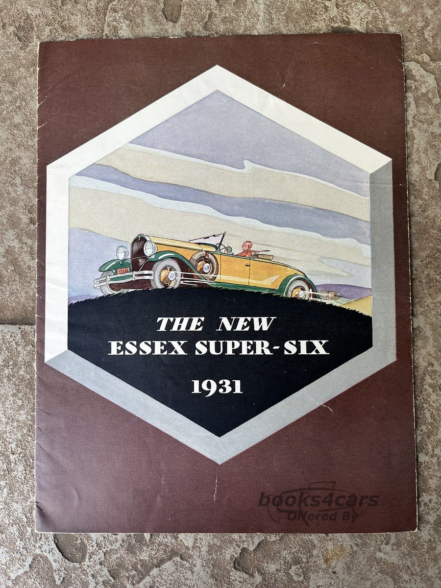 view cover of 1931 Super Six Owners Manual by Essex