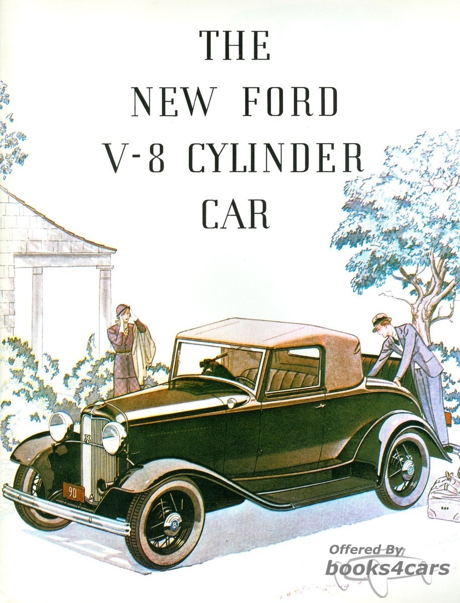 view cover of 1932 Wall Poster Sales Brochure by Ford