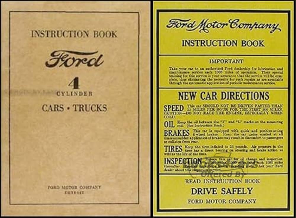 view cover of 1932-1934 4cyl cars & trucks Owners manual by Ford 65 pages
