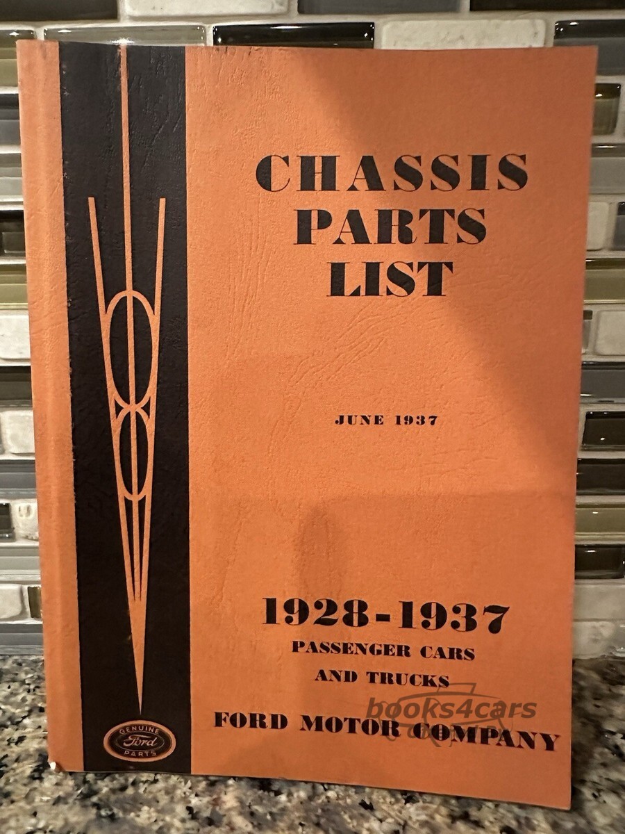 view cover of 1928-1937 Chassis Parts for pass cars & trucks by Ford.