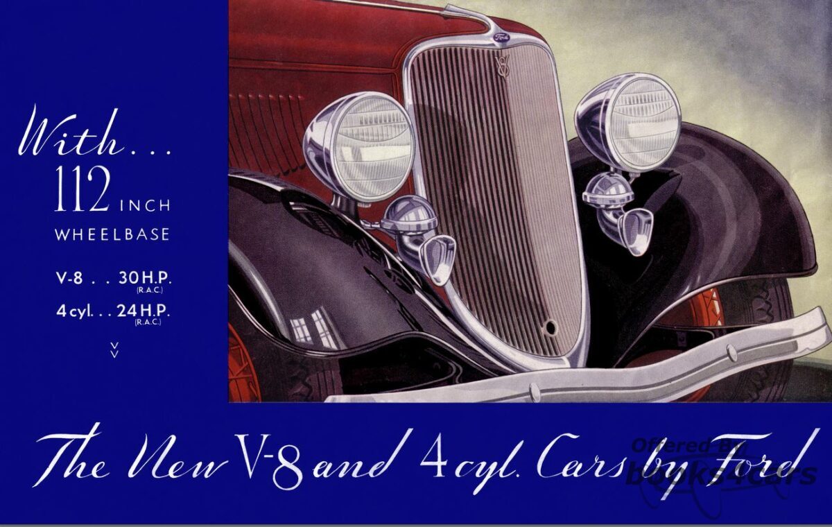 view cover of 1933 New Features Sales Brochure by Ford