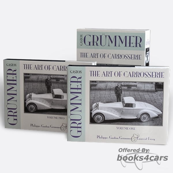 view cover of Gaston Grummer the art of Carrosserie by Friry 736 two vol set with 1,023 photos