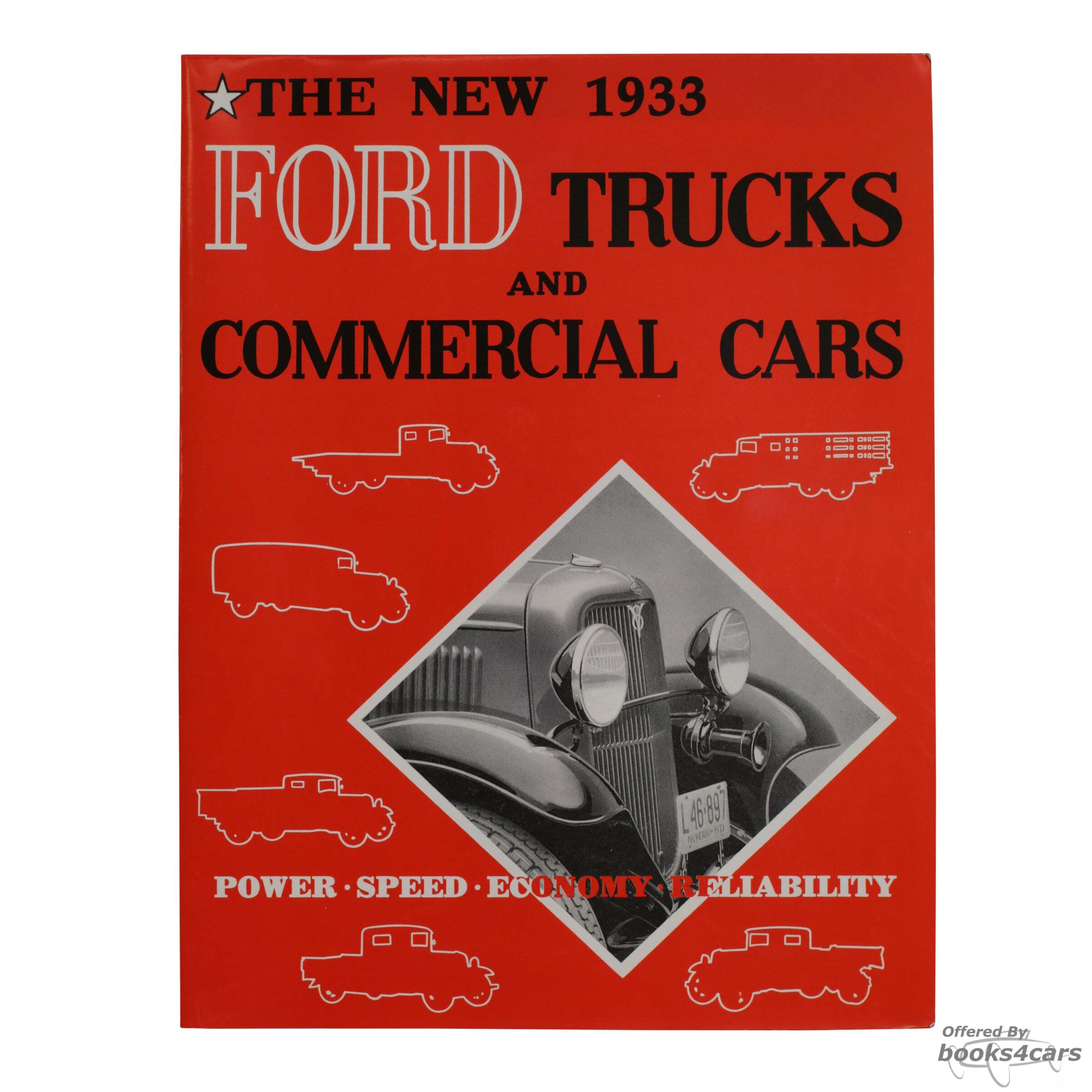 view cover of 1933 Sales brochure for Ford Truck, fold-out