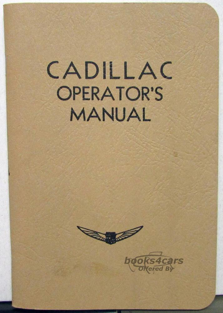 view cover of 1934 Cadillac Owners Manual by Cadillac