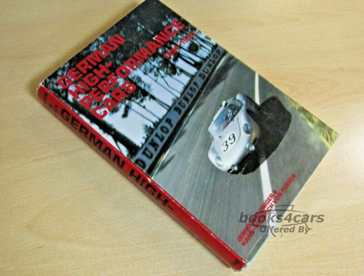 view cover of German High-Performance Cars 1894-1965 Sloniger & Fersen 264 pg