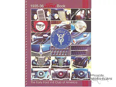 view cover of The 1935-1936 Ford Book by The Early Ford V8 Club of America 164 pages Authenticity Restoration Guide