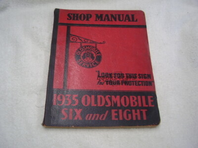 view cover of 1935 Shop manual by Oldsmobile for Six and Eight