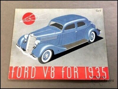 view cover of 1935 Sales Brochure by Ford Car for 1935