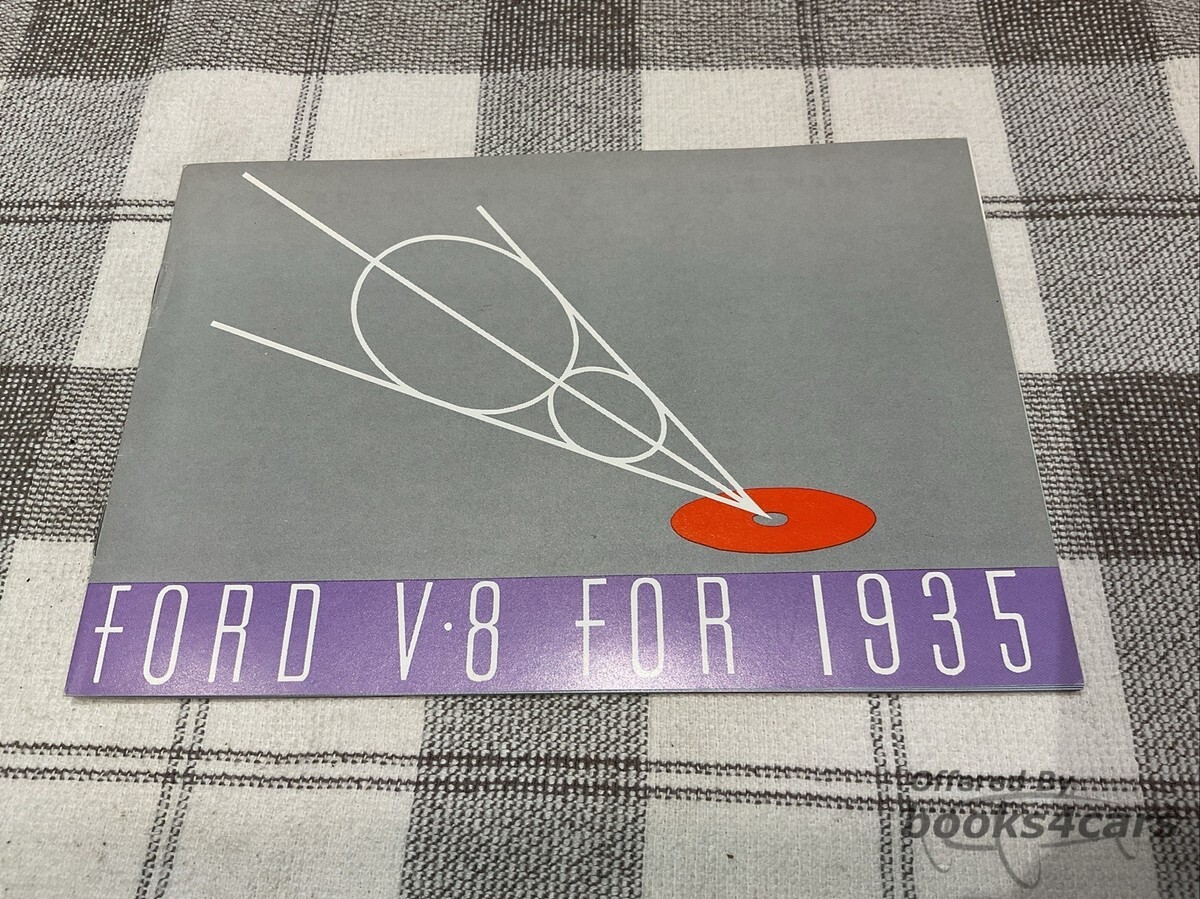 view cover of 1935 Sales brochure by Ford, 16 pgs