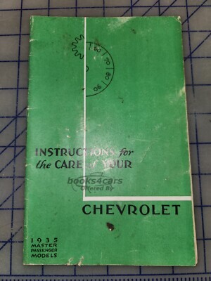 view cover of 1935 Owners manual for Master Deluxe passenger car by Chevrolet