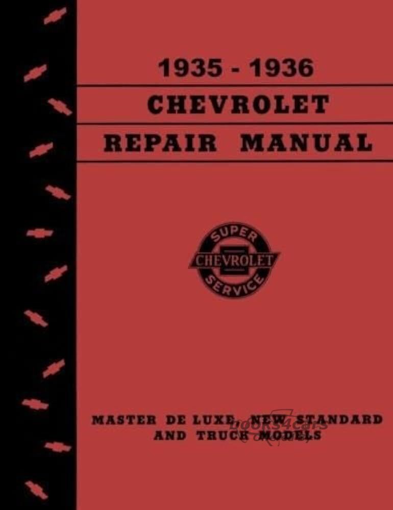 view cover of 1935-1936 Shop manual by Chevrolet for Chevy cars & trucks over 200 pages