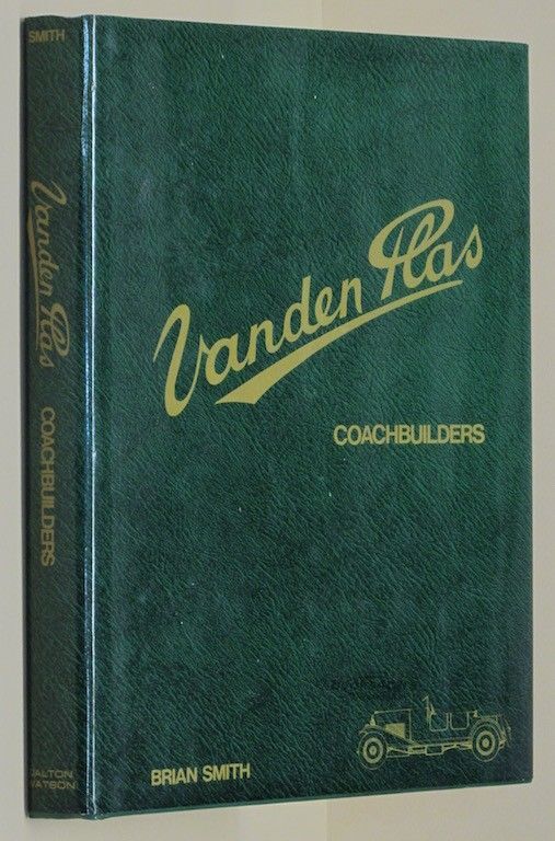 view cover of Vanden Plas Coachbuilders History Book by Brian Smith 302 hardbound pages
