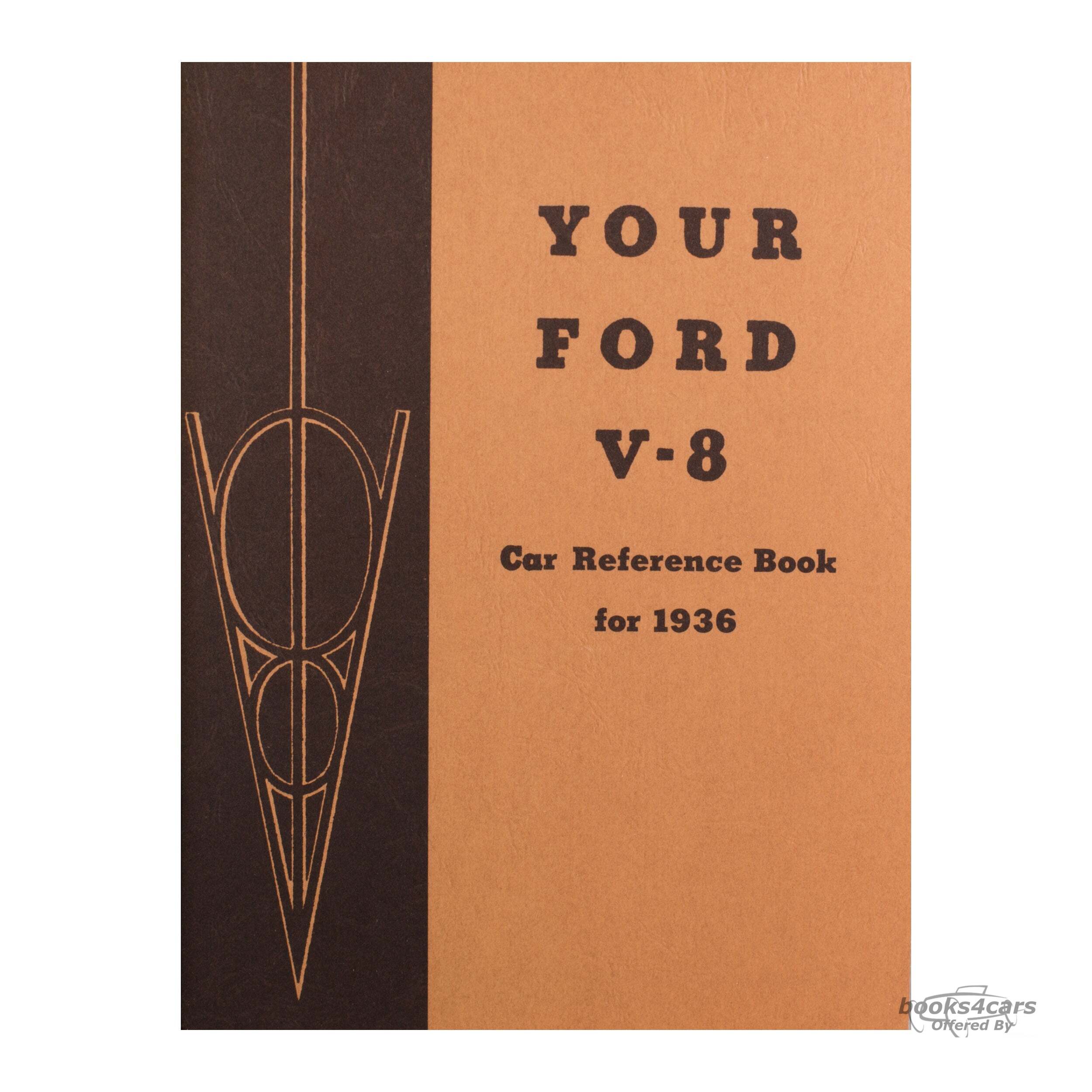 view cover of 1936 V8 Owners manual by Ford for V-8 Cars
