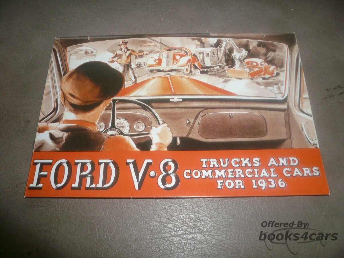 view cover of 1936 V8 Sales Foldout Brochure by Ford
