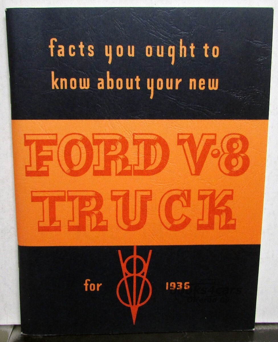 view cover of 1936 Ford Truck Owners manual by Ford