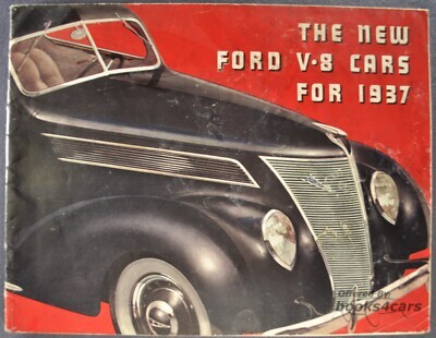 view cover of 1937 V-8 Small Sales Brochure by Ford