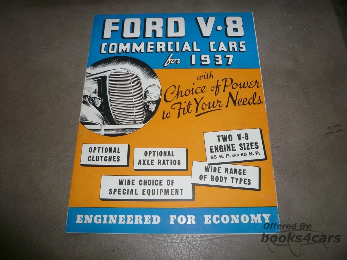 view cover of 1937 Truck Foldout Sales Brochure by Ford