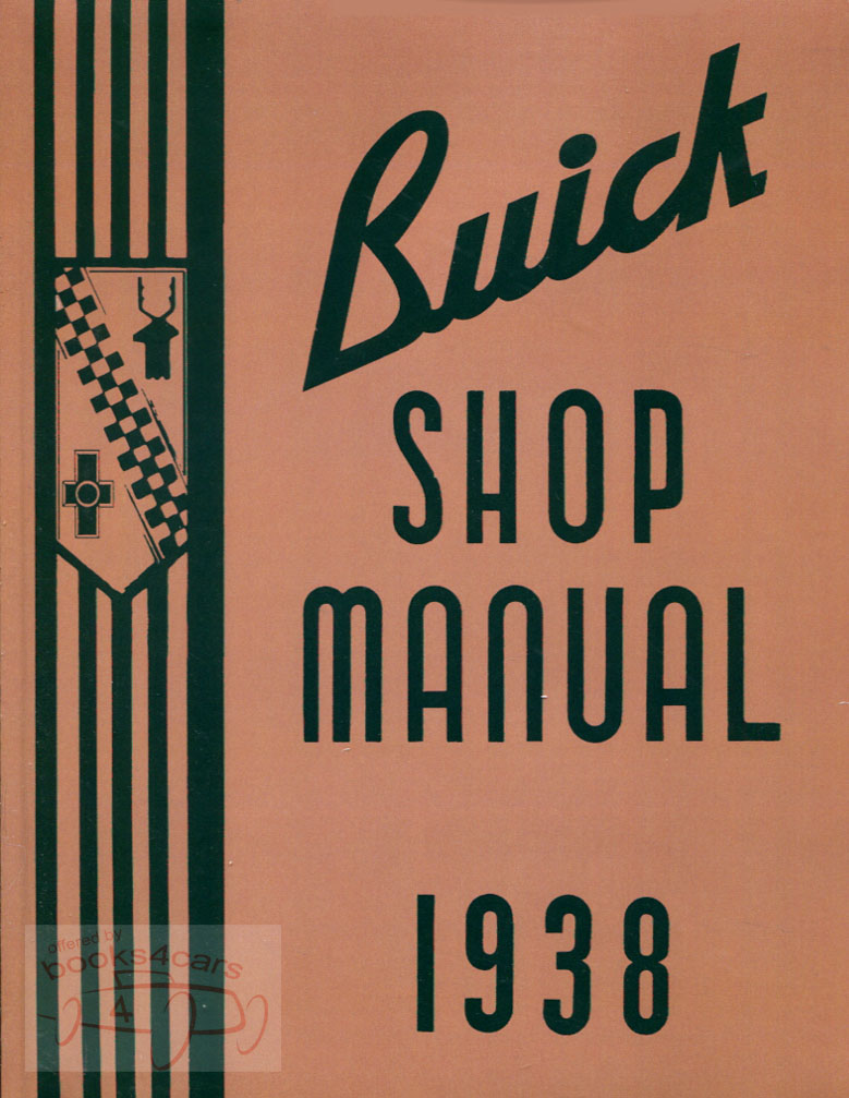 view cover of 1938 Shop Service Manual by Buick 292 pages