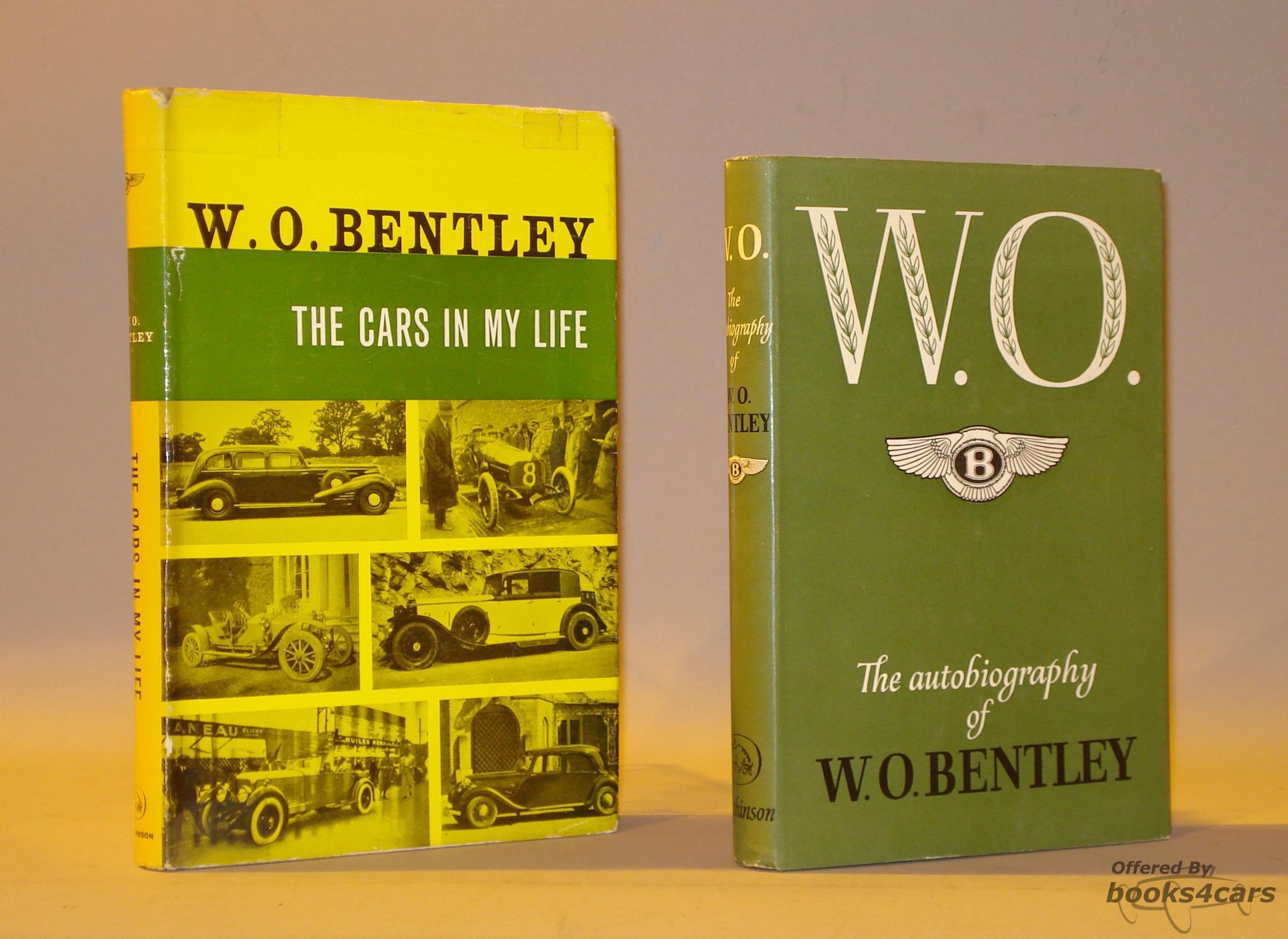 view cover of W.O., the Autobiography of W.O. Bentley, published 1958.