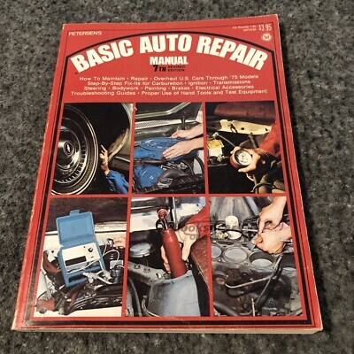 view cover of Basic Auto Repair Manual by Petersen's 7th Edition