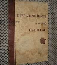 view cover of 1940 Cadillac owners manual