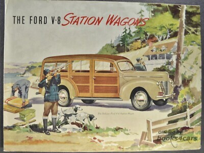 view cover of 1940 Oversized Sales brochure for Station Wagon, 4 pgs, by Ford