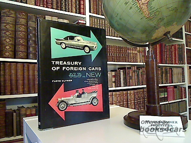 view cover of Treasury of Foreign Cars Old & New by Floyd Clymer 1834-1958