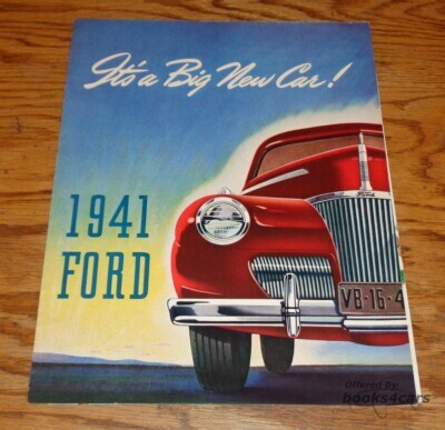 view cover of 1941 Sales Brochure by Ford Car