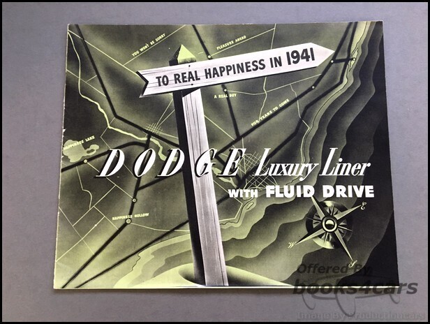 view cover of 1941 Dodge Luxury Liner Sales Brochure