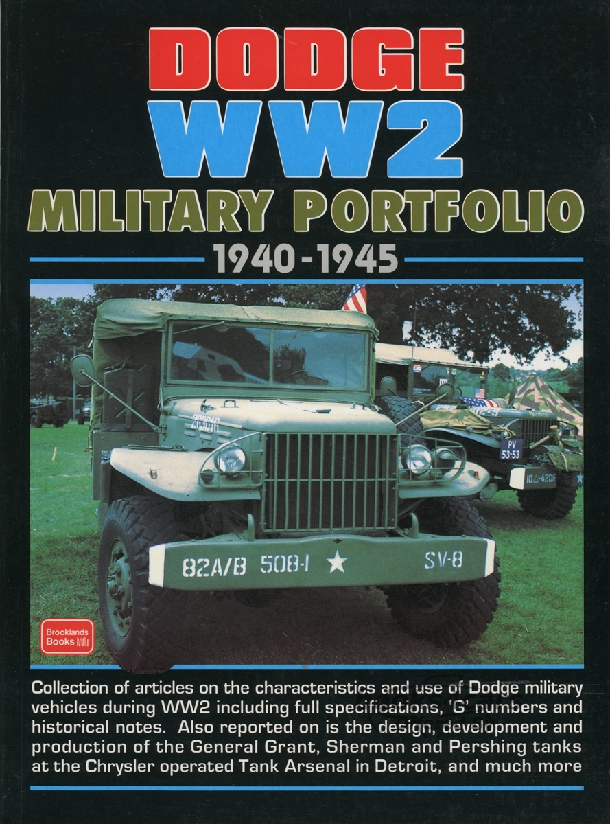 view cover of 1940-1945 Dodge Truck WW2 Military Portfolio of articles 140 pages in book form