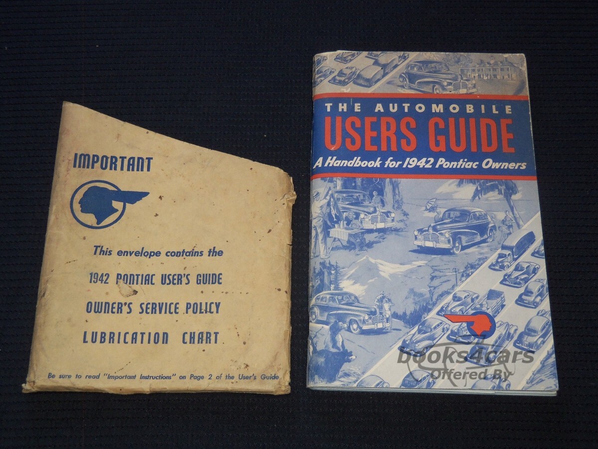 view cover of 1942 Pontiac Owners Manual