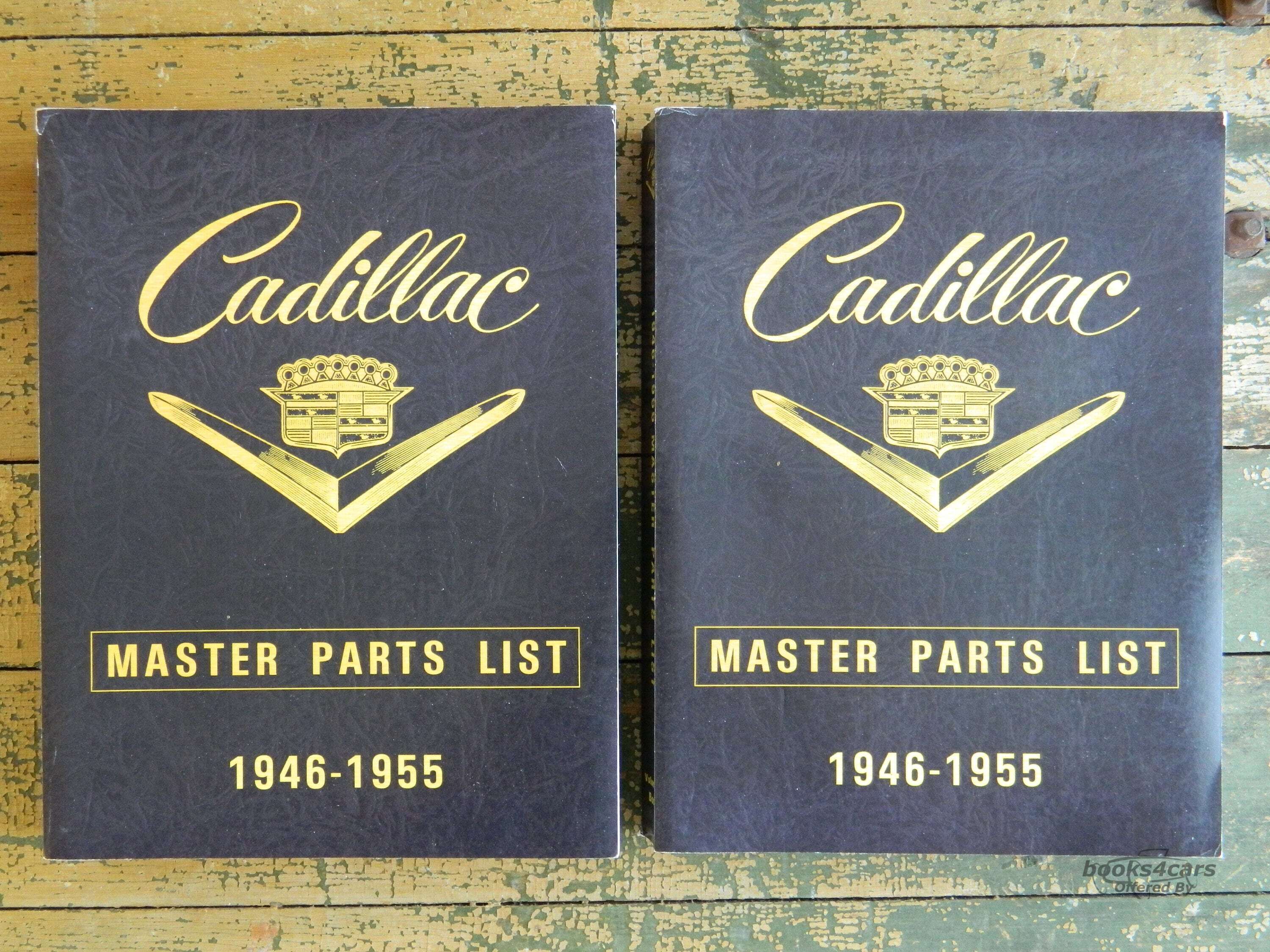 view cover of 1946-1955 Cadillac Master Parts Manual by Cadillac over 1,000 pgs