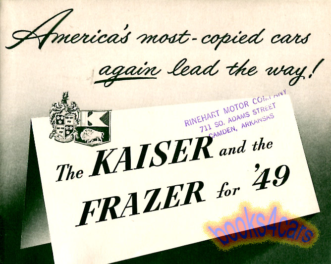 view cover of 1949 Sales brochure by Kaiser Frazer