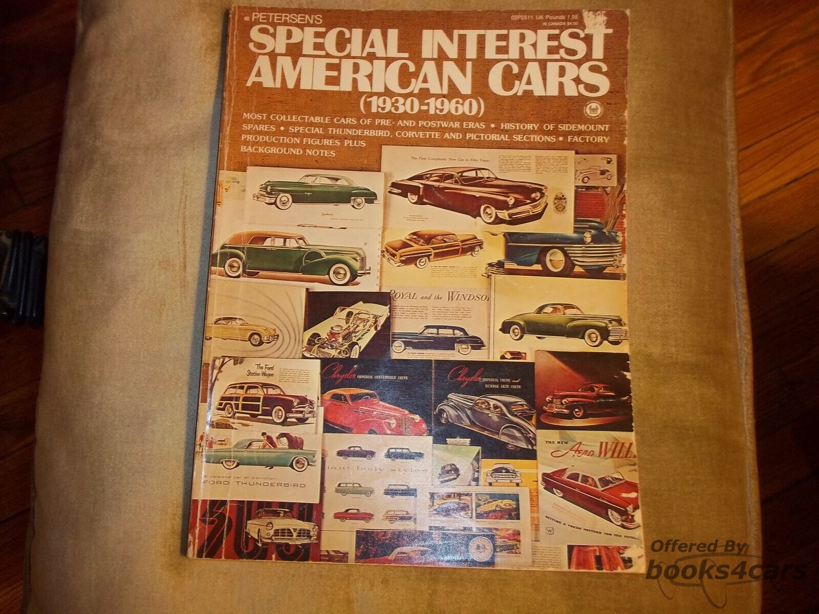 view cover of 1930-1960 Special Interest American Cars by Petersens 192 page history covering Ford Buick Chevrolet Oldsmobile Pontiac & more